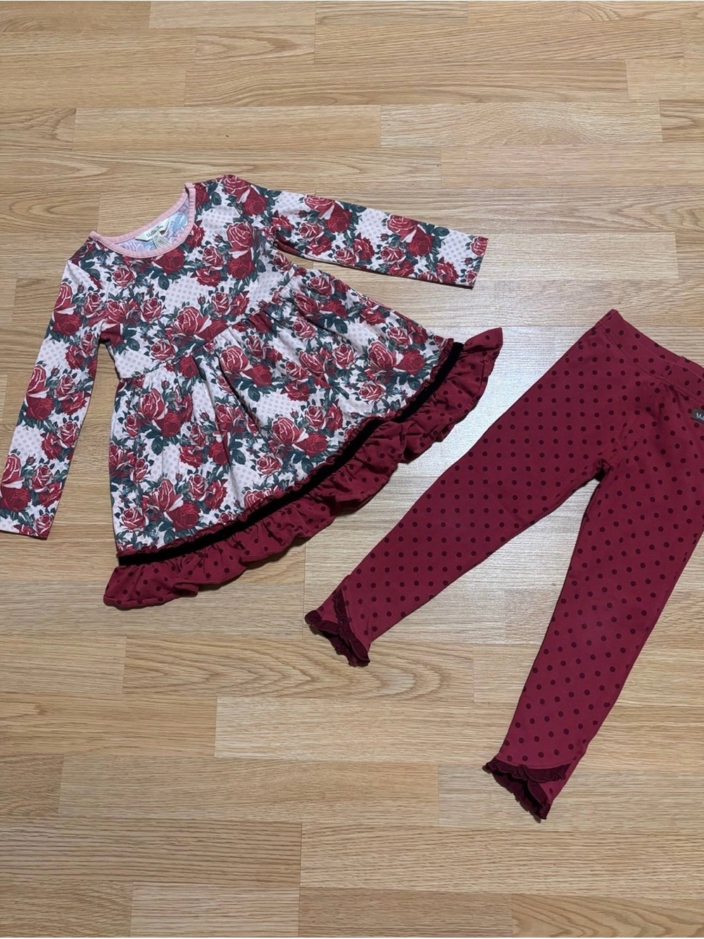 “Matilda Jane” dress with matching leggings size 4
